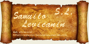 Samuilo Levičanin vizit kartica